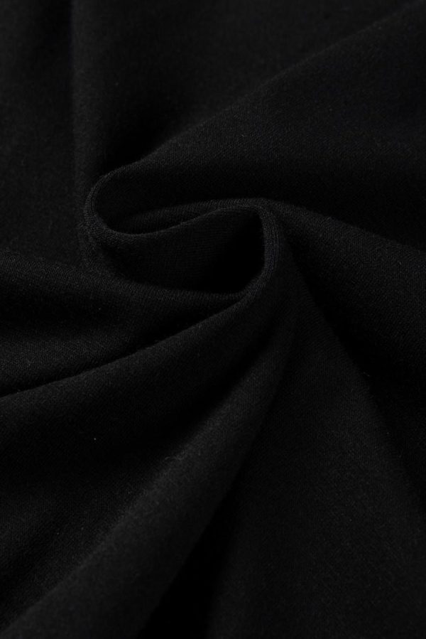 Women Sleeveless Tops | Black Pleated Round Neck Sleeveless Top - Image 7