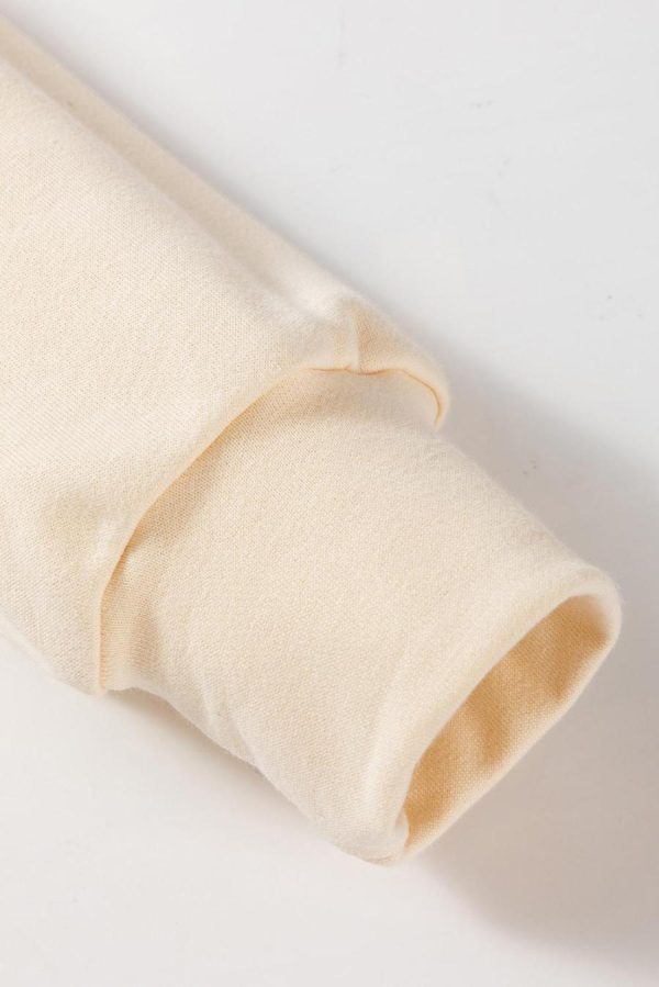 Women Sweatshirts & Hoodies | Apricot Bowknot Plain Round Neck Sweatshirt - Image 7