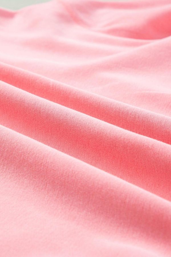 Women Sweatshirts & Hoodies | Pink Contrast Trim Bubble Sleeve Sweatshirt - Image 7