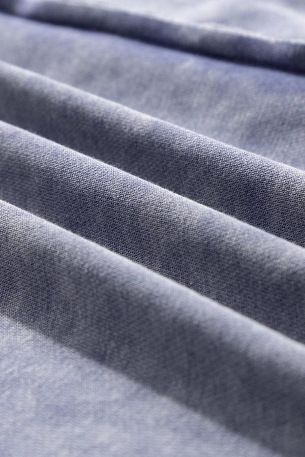 Women Sweatshirts & Hoodies | Sail Blue Waffle Knit Patchwork Raglan Sleeve Sweatshirt - Image 5