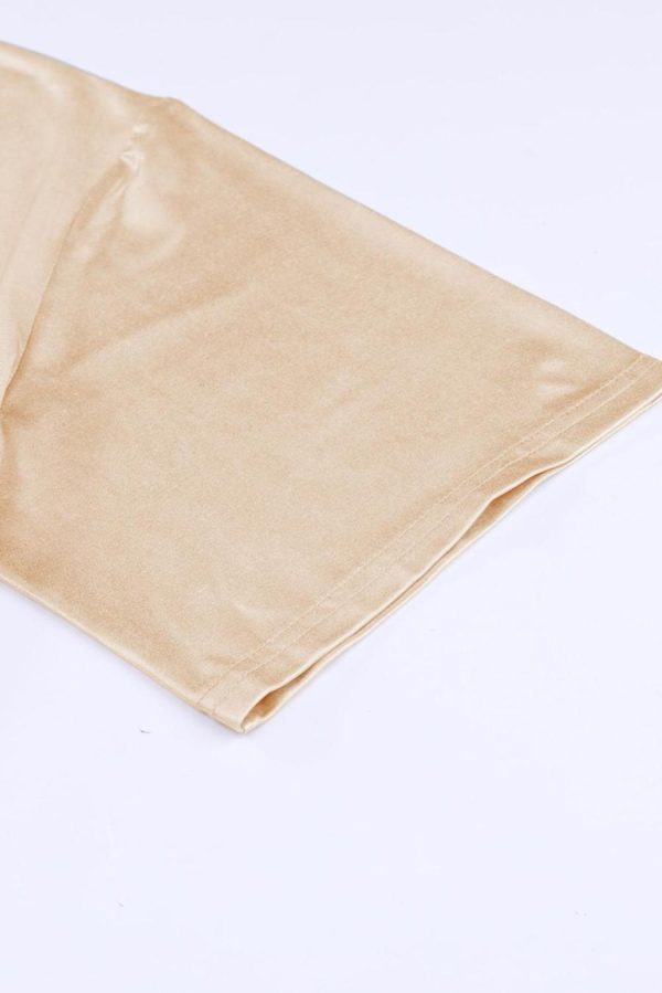 Women T Shirts | Apricot Solid Chest Pocket Loose Fit T Shirt - Image 4