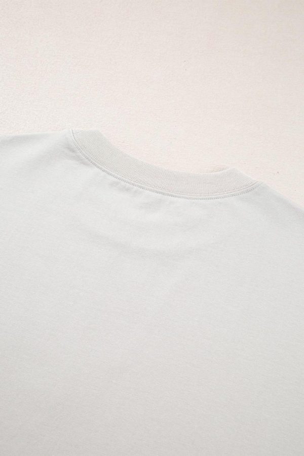 Women T Shirts | Laurel Green Big Bow Print Drop Shoulder Oversized Tee - Image 4