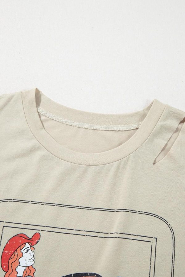 Women T Shirts | Parchment Cowgirl Queen Graphic Tee - Image 2