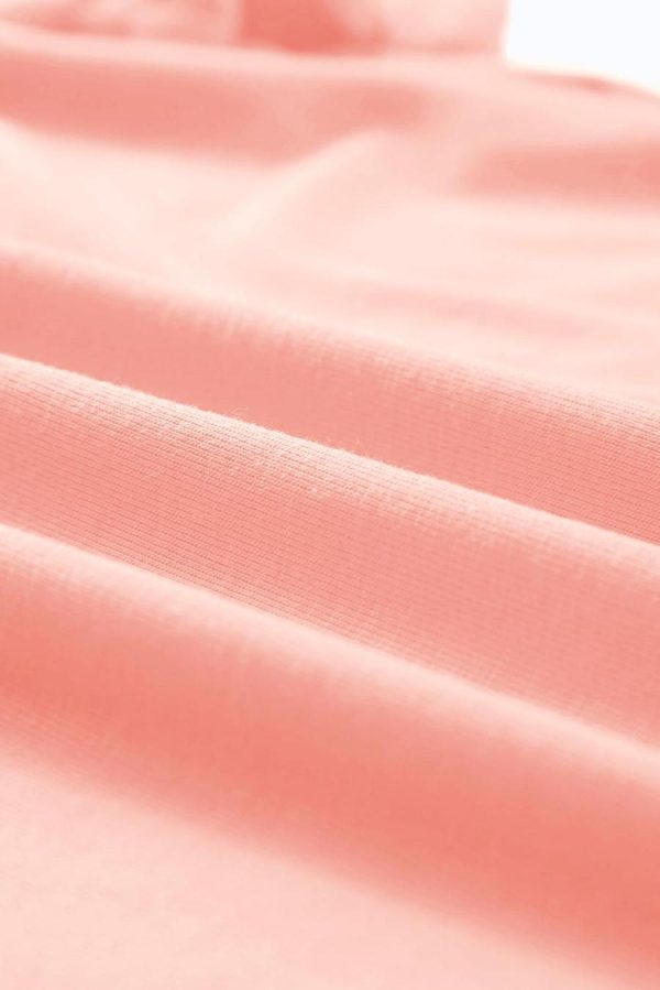 Women T Shirts | Pink Solid Color Basic Crew Neck Plain Tee - Image 6