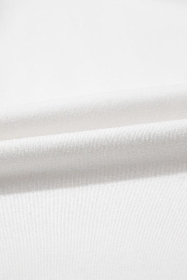 Women T Shirts | White Party In The Usa Letter Graphic T Shirt - Image 7