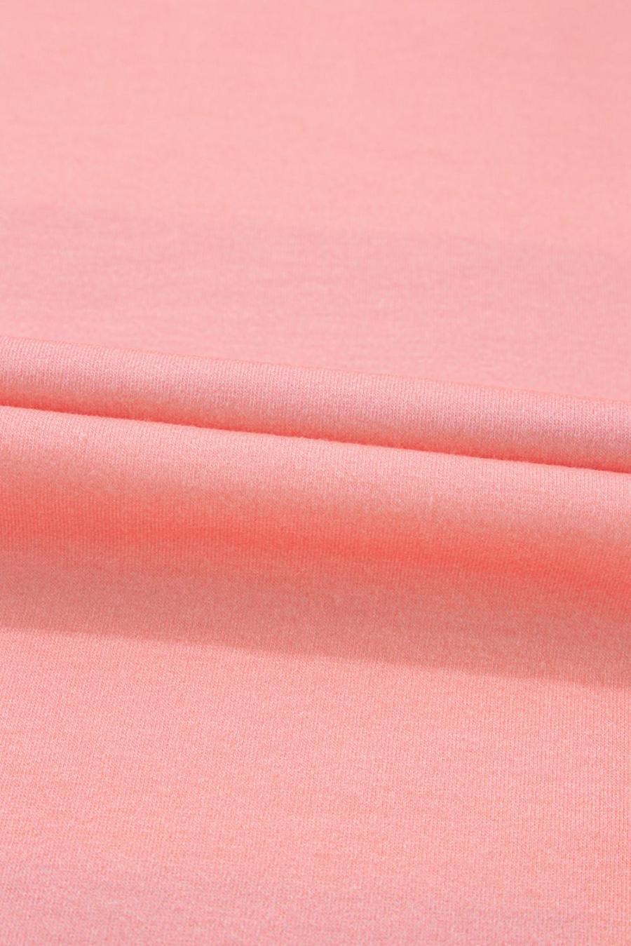 Women Long Sleeve Tops | Light Blue Colorblock Drop Sleeve Round Neck Top