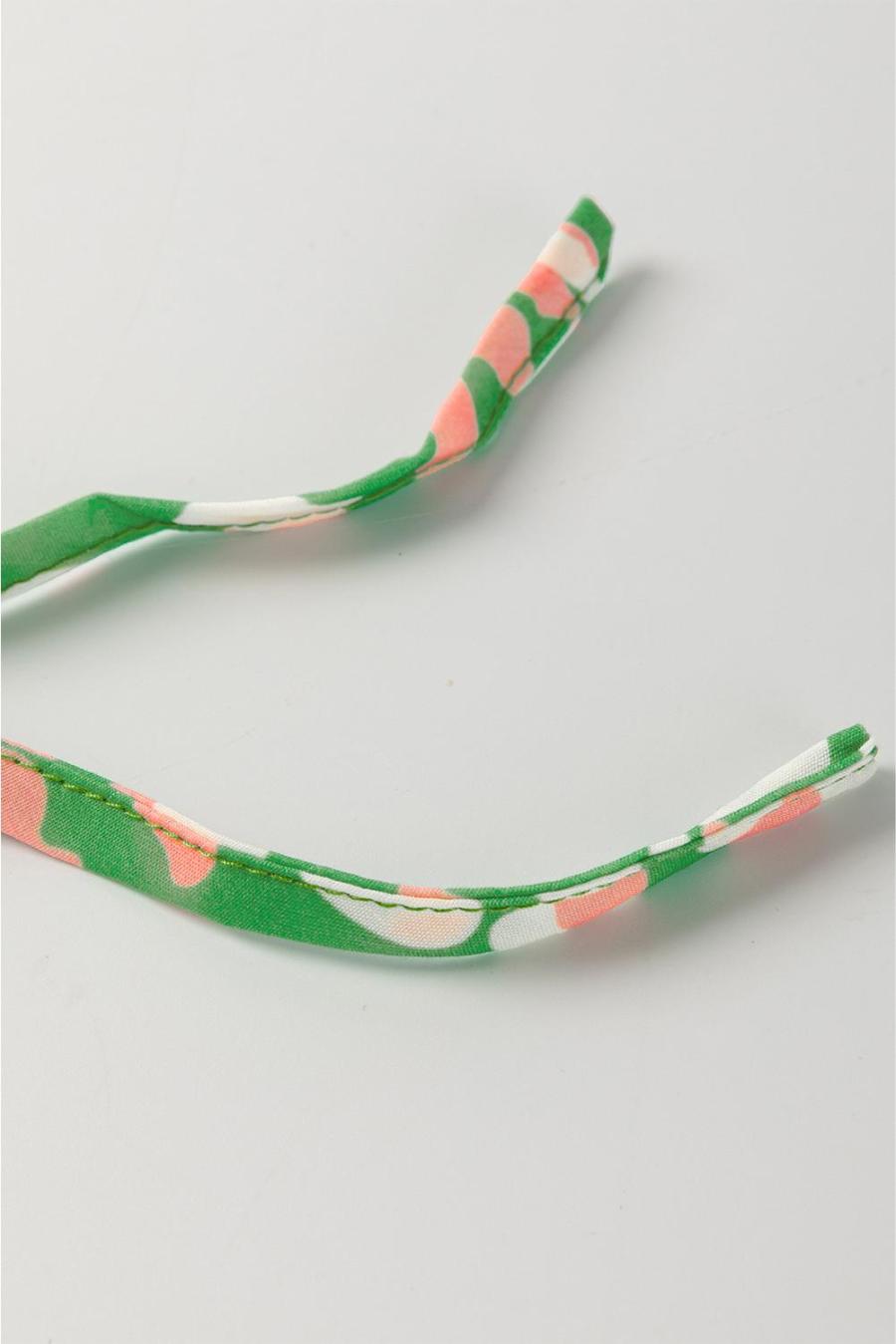 Women Blouses | Green Abstract Leopard Tie Front Flutter Sleeve Blouse